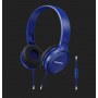 Panasonic | RP-HF100ME-A | Overhead Stereo Headphones | Wired | Over-ear | Microphone | Blue - 4